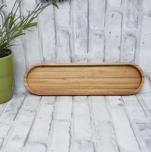 14" Oval Bamboo Tray